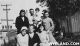 Doucet property Bathurst NB 1920s bottom row Bernadette Marie Anne Leona back row Gertrude Arthur Margaret DO Ann and Dorothy.jpg